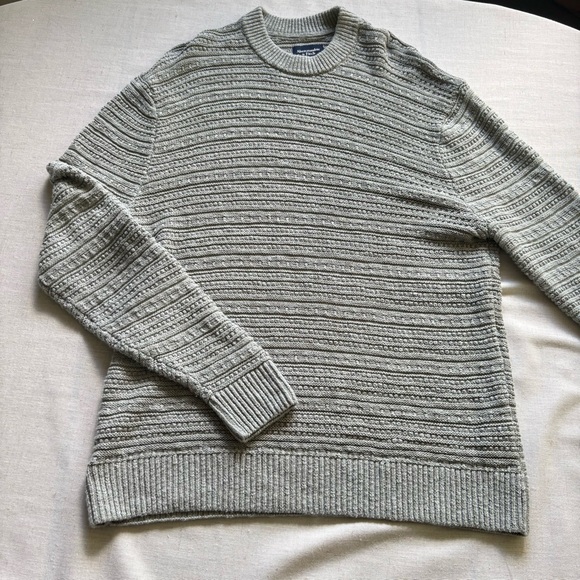 Abercrombie & Fitch Grey Ribbed Knit Sweater Men’s M - Picture 1 of 8